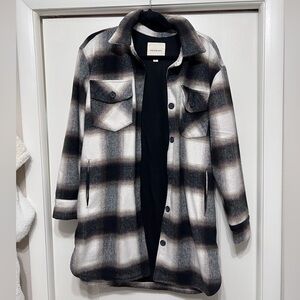 Nordstrom Thread & Supply Plaid Shacket Size Small